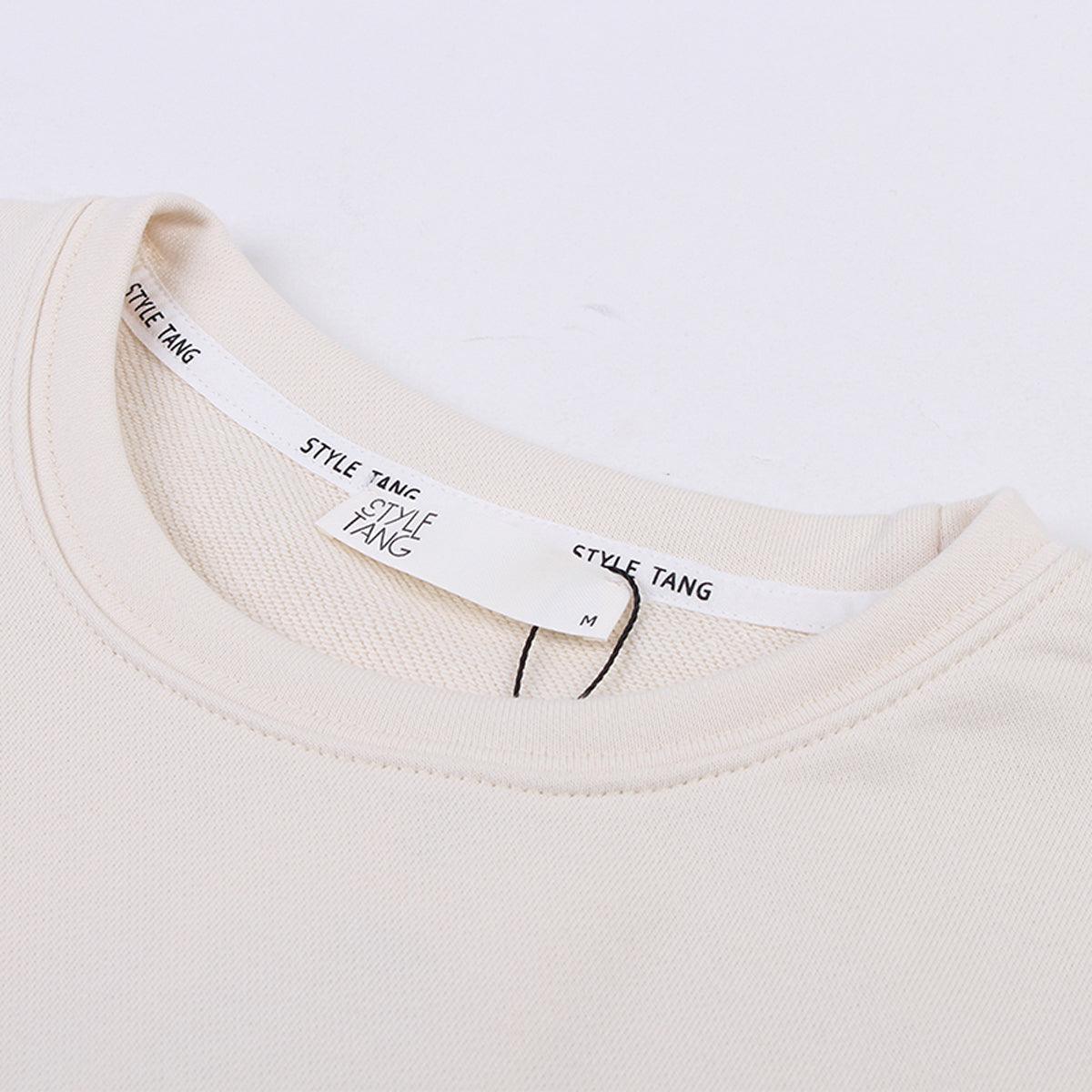 Dance with the Dead Beige Sweatshirt - Aesthetic Clothes Shop Dance with the Dead Beige Sweatshirt - Aesthetic Clothes Shop