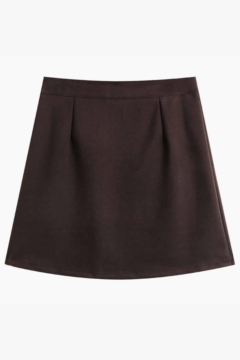 Dark Academia Soft Brown High Waist Short Skirt Dark Academia Soft Brown High Waist Short Skirt
