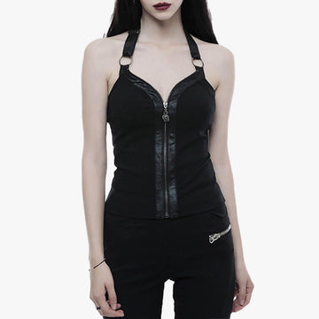 Dark Fashion Goth Corset Vest
