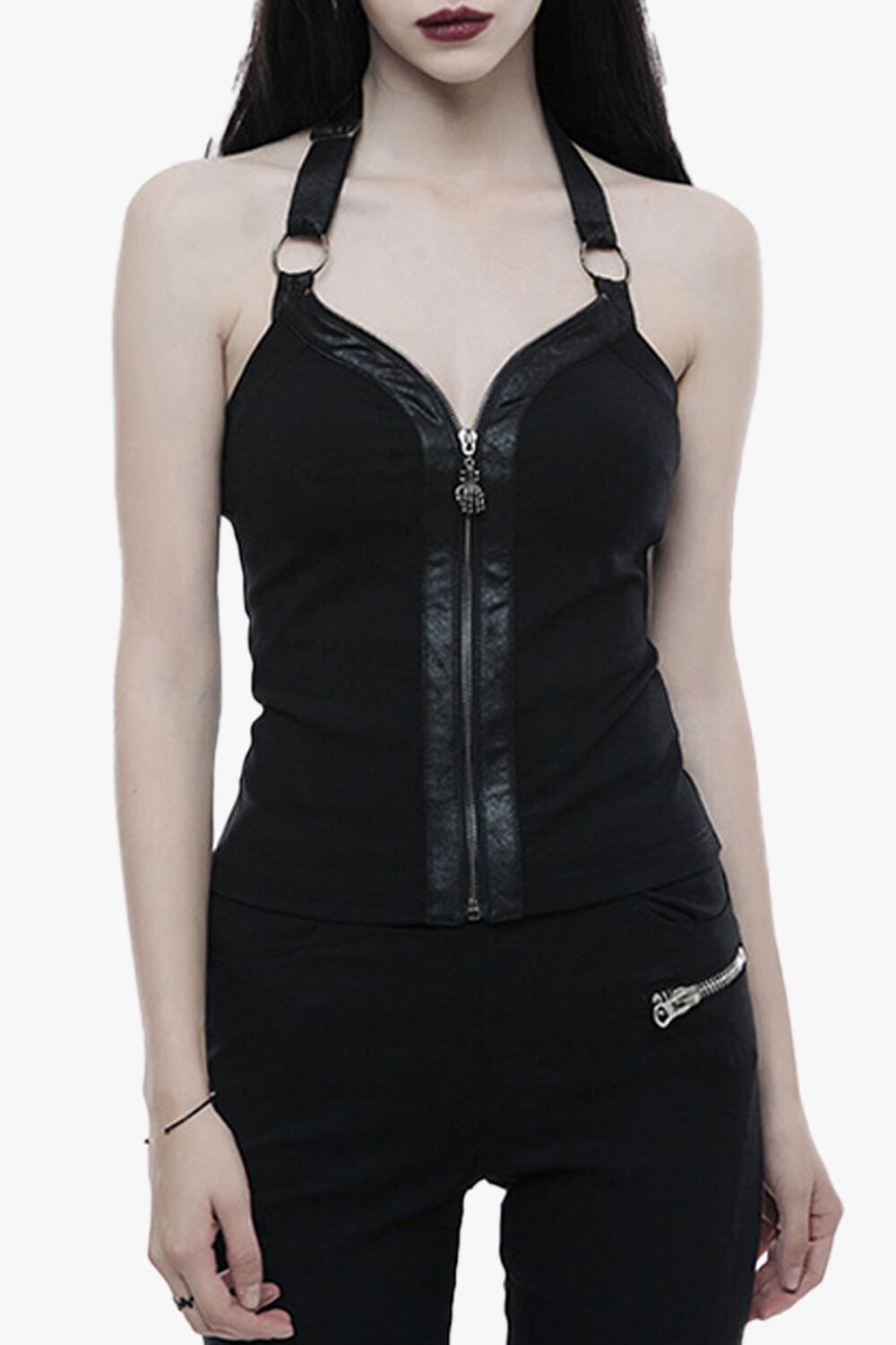 Dark Fashion Goth Corset Vest - Aesthetic Clothes Shop
