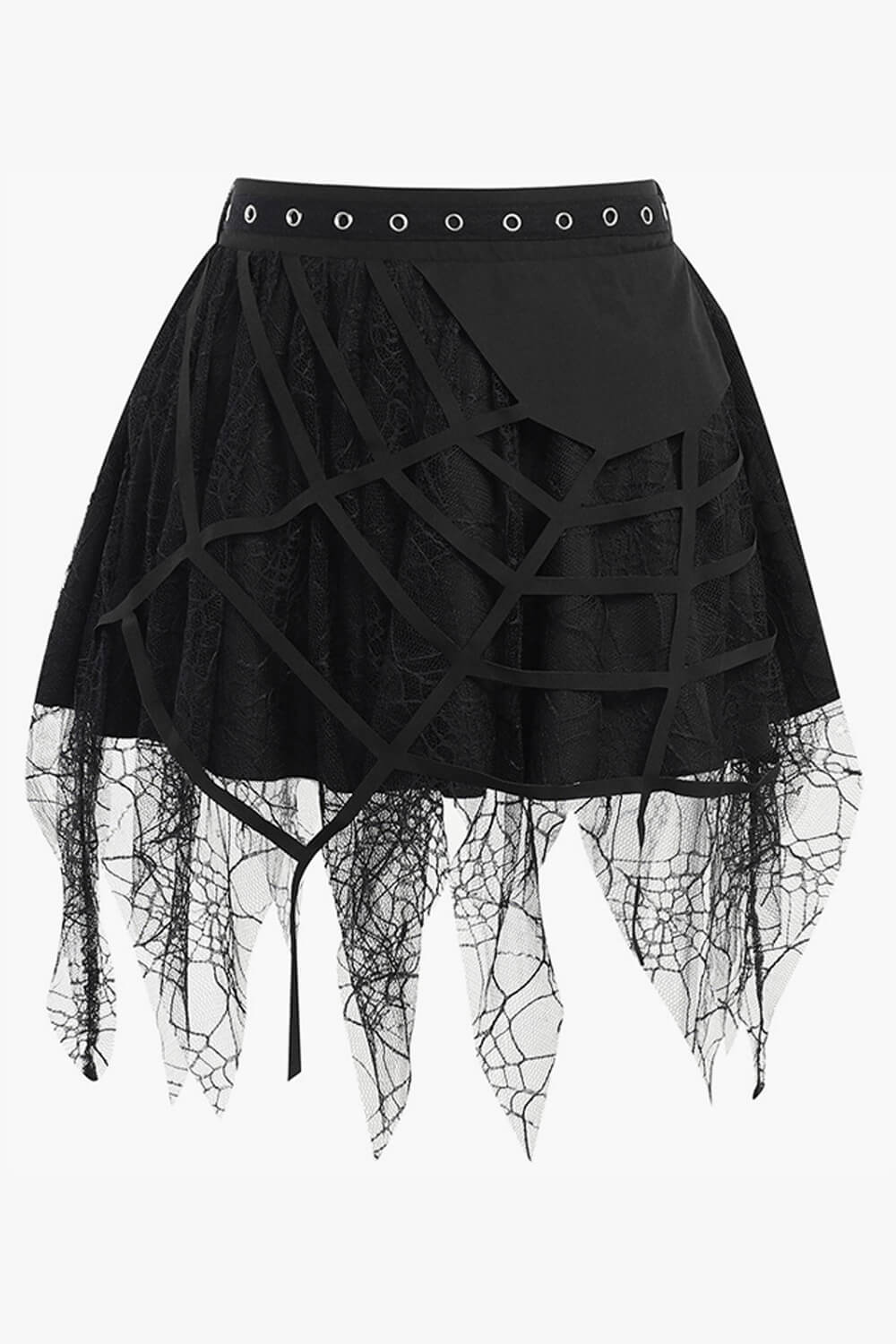 Dark Goth Spider Web Skirt Dark Goth Spider Web Skirt