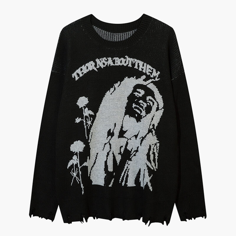 Dark Grunge Sweater Thorns About Them Dark Grunge Sweater Thorns About Them