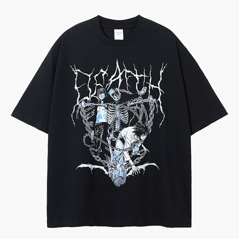 Death Note T-Shirt Dark Style Anime Aesthetic Death Note T-Shirt Dark Style Anime Aesthetic