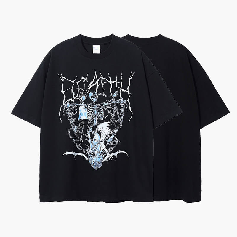 Death Note T-Shirt Dark Style Anime Aesthetic Death Note T-Shirt Dark Style Anime Aesthetic