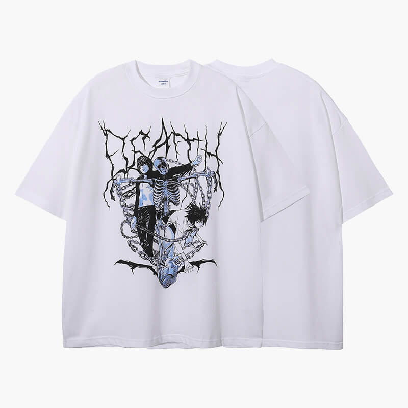 Death Note T-Shirt Dark Style Anime Aesthetic Death Note T-Shirt Dark Style Anime Aesthetic