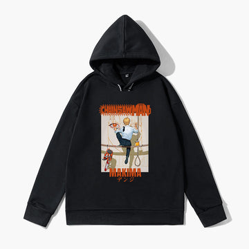 Denji Painting Makima Face Anime Hoodie Chainsaw Man Denji Painting Makima Face Anime Hoodie Chainsaw Man