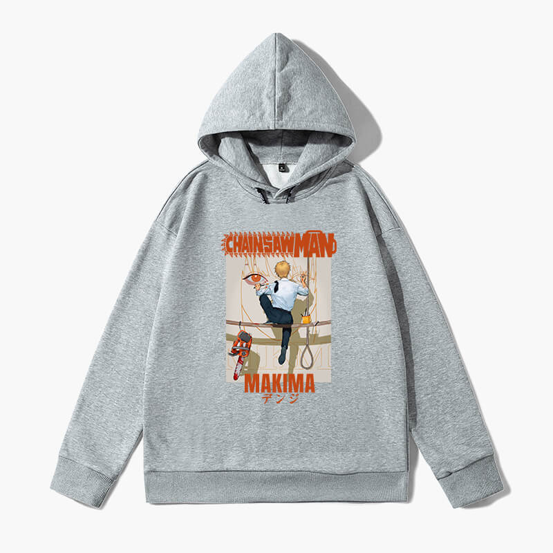 Denji Painting Makima Face Anime Hoodie Chainsaw Man Denji Painting Makima Face Anime Hoodie Chainsaw Man