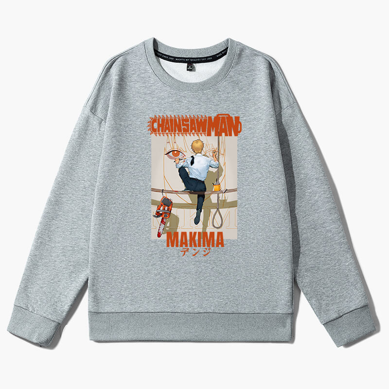 Denji Painting Makima Face Sweatshirt Chainsaw Man Denji Painting Makima Face Sweatshirt Chainsaw Man