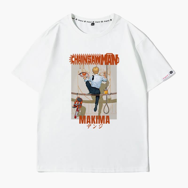 Denji Painting Makima Face T-Shirt Chainsaw Man Denji Painting Makima Face T-Shirt Chainsaw Man