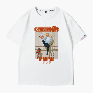 Denji Painting Makima Face T-Shirt Chainsaw Man Denji Painting Makima Face T-Shirt Chainsaw Man