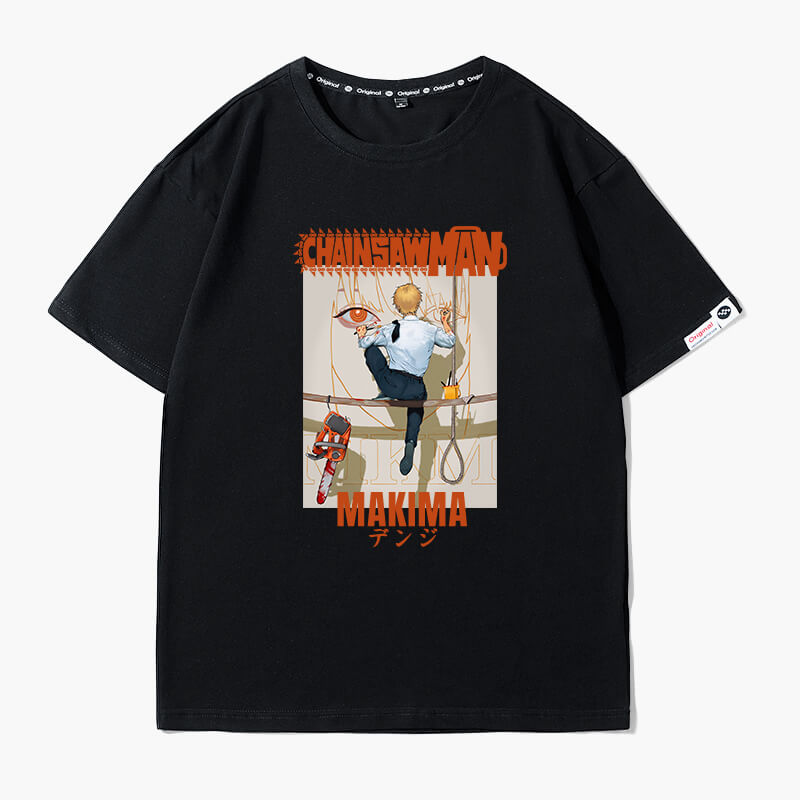 Denji Painting Makima Face T-Shirt Chainsaw Man Denji Painting Makima Face T-Shirt Chainsaw Man