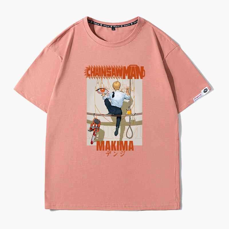 Denji Painting Makima Face T-Shirt Chainsaw Man Denji Painting Makima Face T-Shirt Chainsaw Man