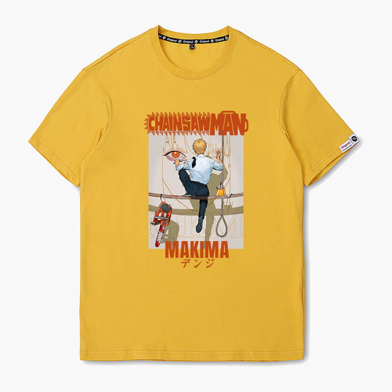 Denji Painting Makima Face T-Shirt Chainsaw Man Denji Painting Makima Face T-Shirt Chainsaw Man