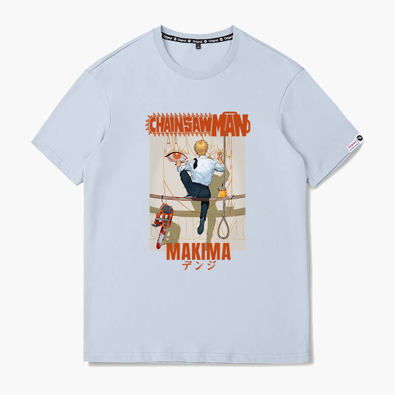 Denji Painting Makima Face T-Shirt Chainsaw Man Denji Painting Makima Face T-Shirt Chainsaw Man