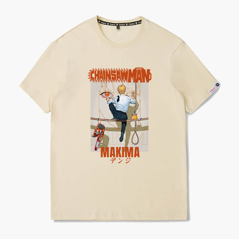 Denji Painting Makima Face T-Shirt Chainsaw Man Denji Painting Makima Face T-Shirt Chainsaw Man