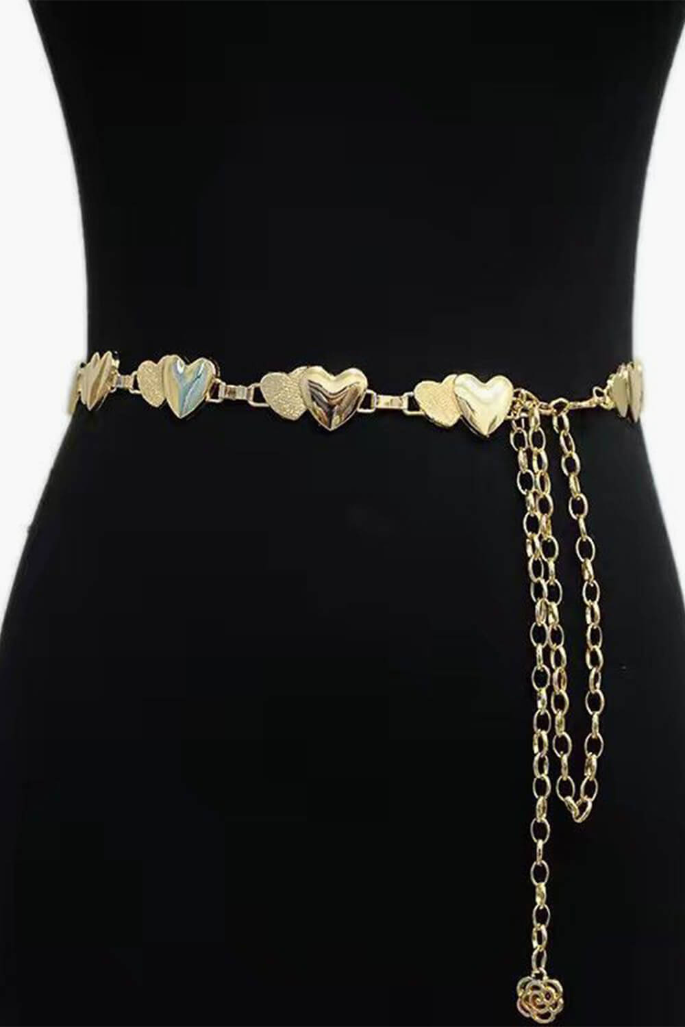 Double Heart Aesthetic Chain Belt Double Heart Aesthetic Chain Belt