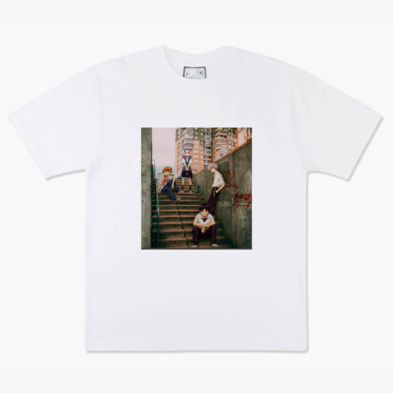 Dullcore Aesthetic Evangelion Characters Anime T-Shirt Dullcore Aesthetic Evangelion Characters Anime T-Shirt