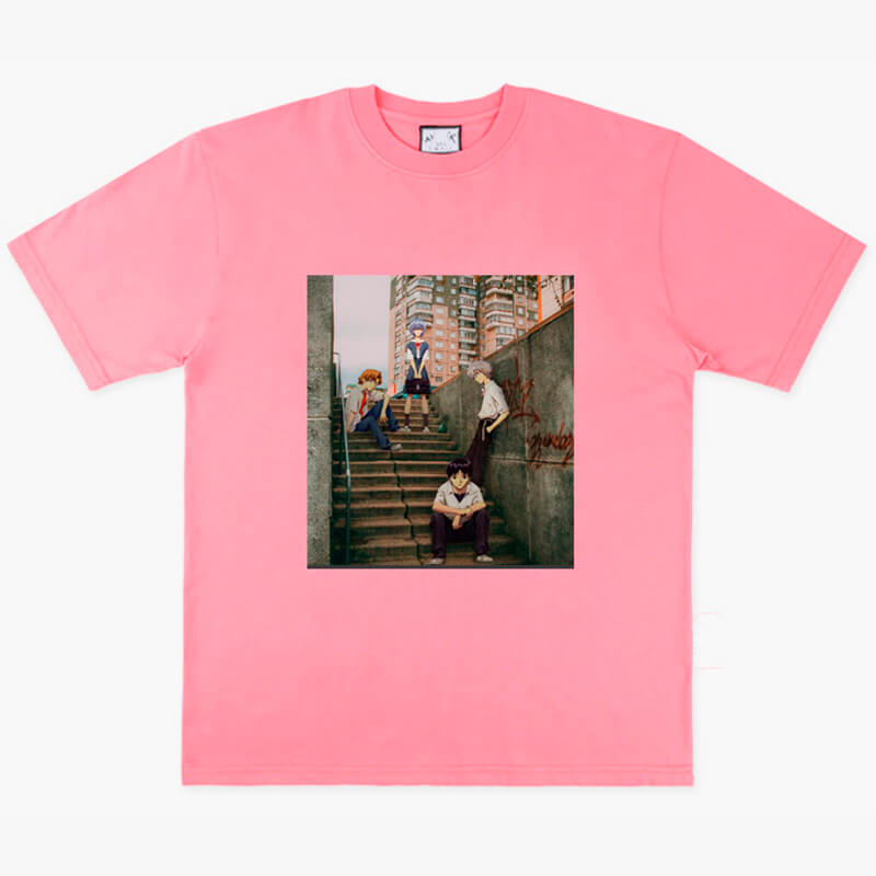 Dullcore Aesthetic Evangelion Characters Anime T-Shirt Dullcore Aesthetic Evangelion Characters Anime T-Shirt
