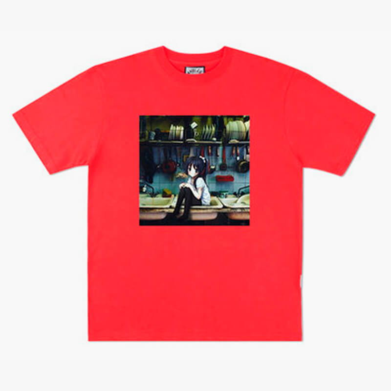 Dullcore Anime Girl in a Dirty Kitchen Sink T-Shirt Dullcore Anime Girl in a Dirty Kitchen Sink T-Shirt