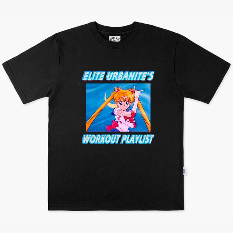 Elite Urbanite Workout Playlist Sailor Moon T-Shirt Elite Urbanite Workout Playlist Sailor Moon T-Shirt
