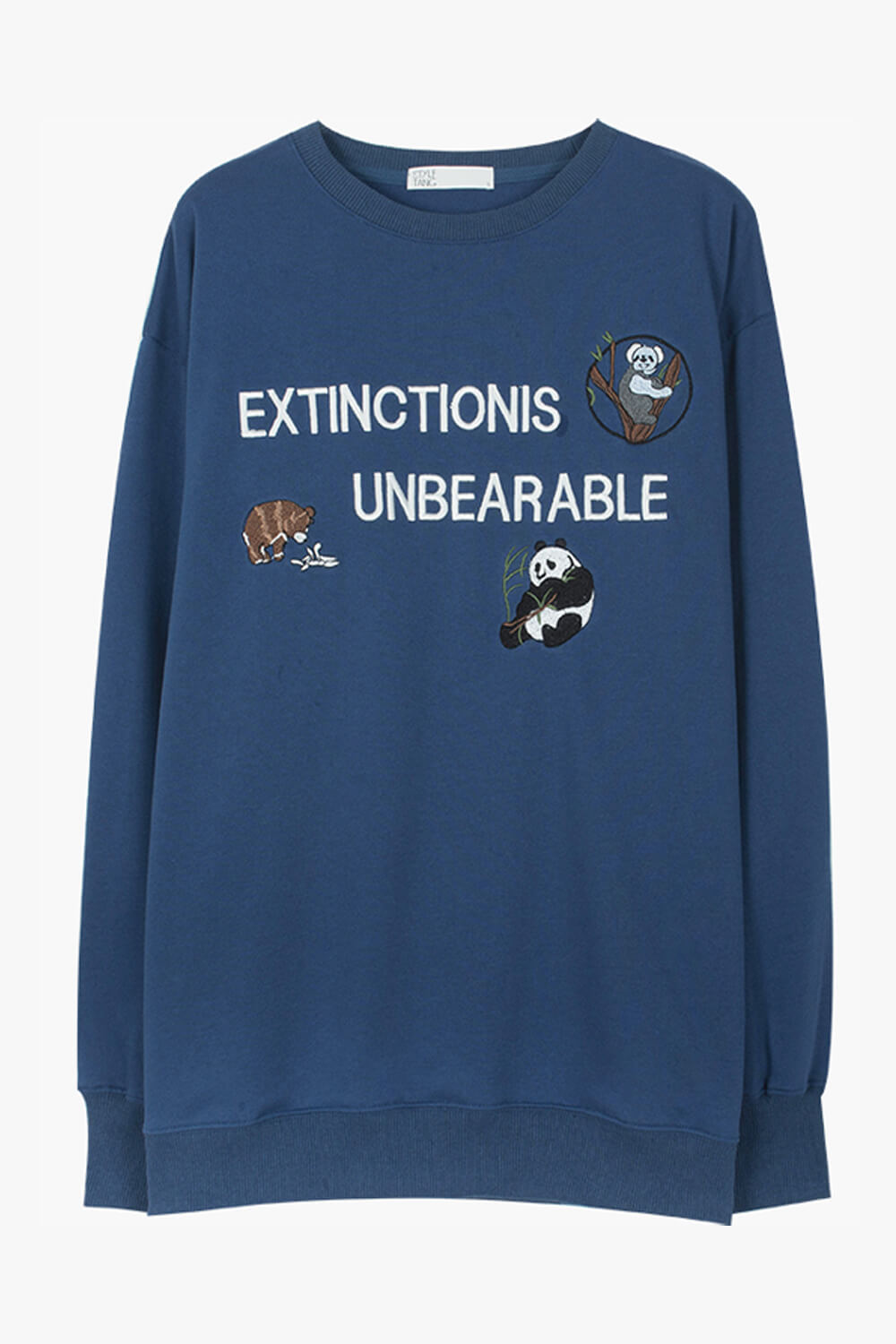 Extinction Is Unbearable Retro Sweatshirt Extinction Is Unbearable Retro Sweatshirt