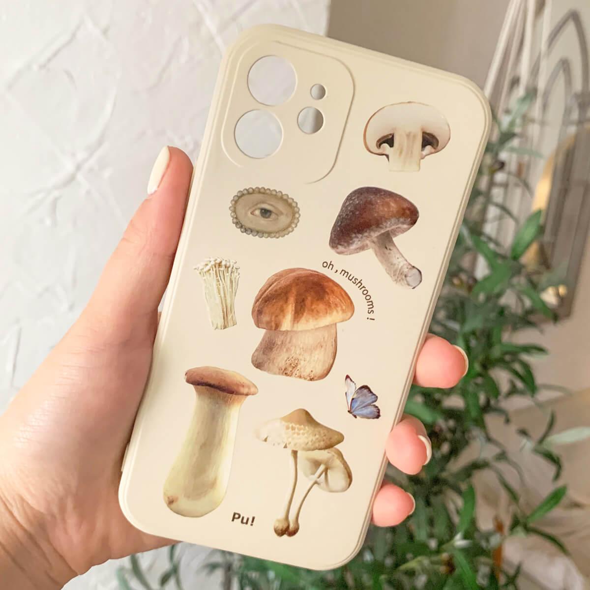 Eye Mushroom Aesthetic iPhone Case - Aesthetic Clothes Shop