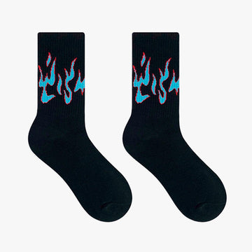 Flame Aesthetic Ankle High Socks
