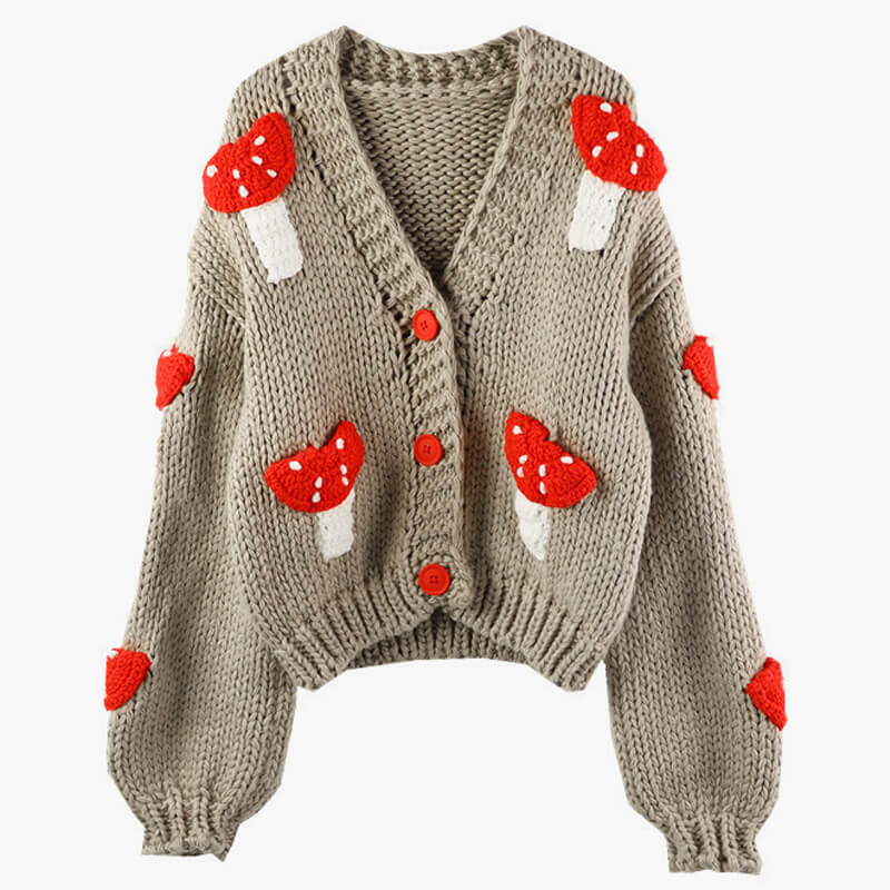 Fly Agaric Cardigan Crochet Aesthetic Fly Agaric Cardigan Crochet Aesthetic