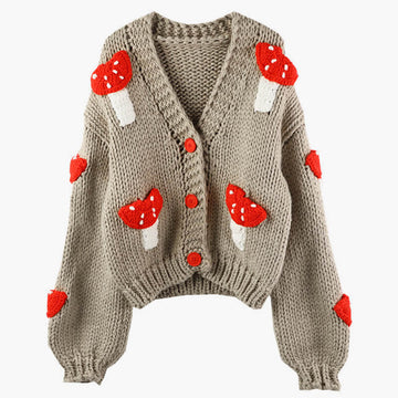 Fly Agaric Cardigan Crochet Aesthetic Fly Agaric Cardigan Crochet Aesthetic