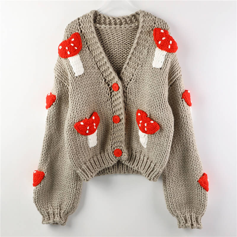 Fly Agaric Cardigan Crochet Aesthetic Fly Agaric Cardigan Crochet Aesthetic