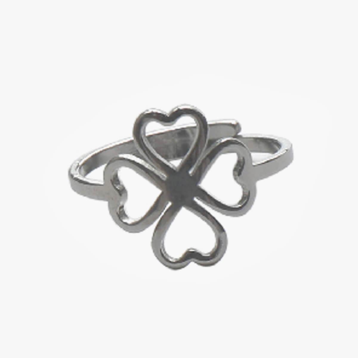 Four Leaf Clover Aesthetic Ring - Aesthetic Clothes Shop Four Leaf Clover Aesthetic Ring - Aesthetic Clothes Shop