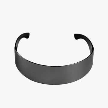 Futuristic Y2K Black Mono Glasses Futuristic Y2K Black Mono Glasses