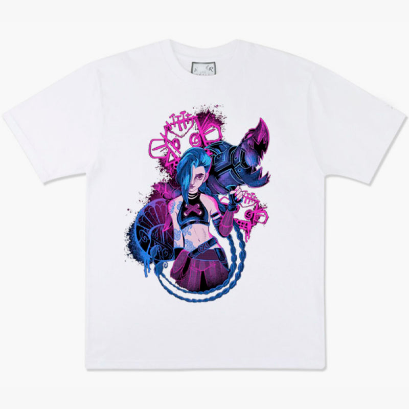 Gamer Girl Aesthetic Jinx T-Shirt League of Legends