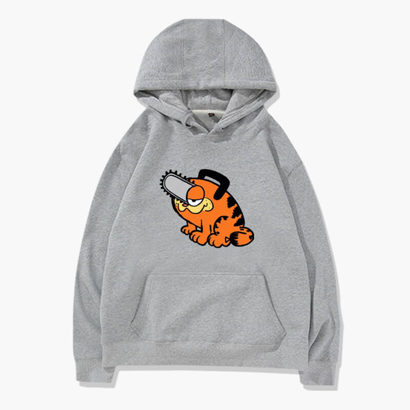 Garfield Pochita Hoodie Chainsaw Man Garfield Pochita Hoodie Chainsaw Man