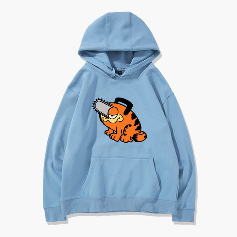 Garfield Pochita Hoodie Chainsaw Man Garfield Pochita Hoodie Chainsaw Man
