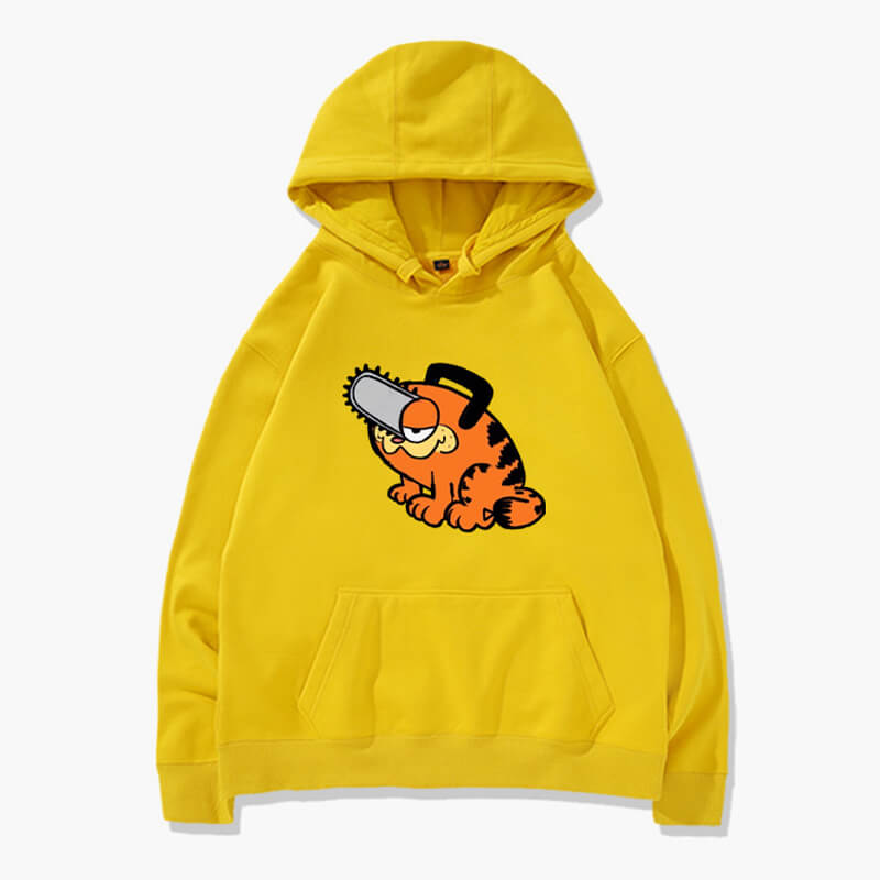 Garfield Pochita Hoodie Chainsaw Man Garfield Pochita Hoodie Chainsaw Man