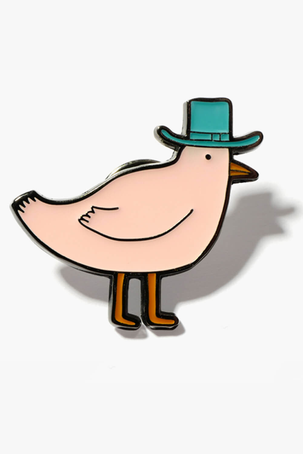 Gentlemen Bird Wearing a Hat Enamel Pin Brooch Gentlemen Bird Wearing a Hat Enamel Pin Brooch