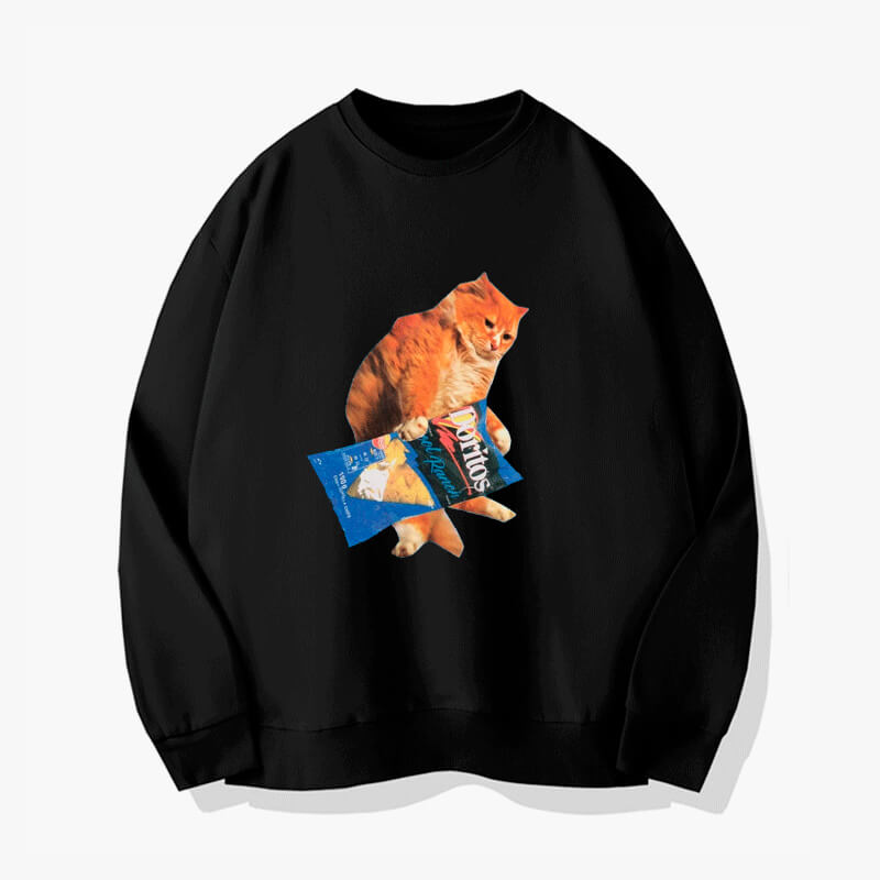 Ginger Cat and Doritos Sweatshirt Ginger Cat and Doritos Sweatshirt