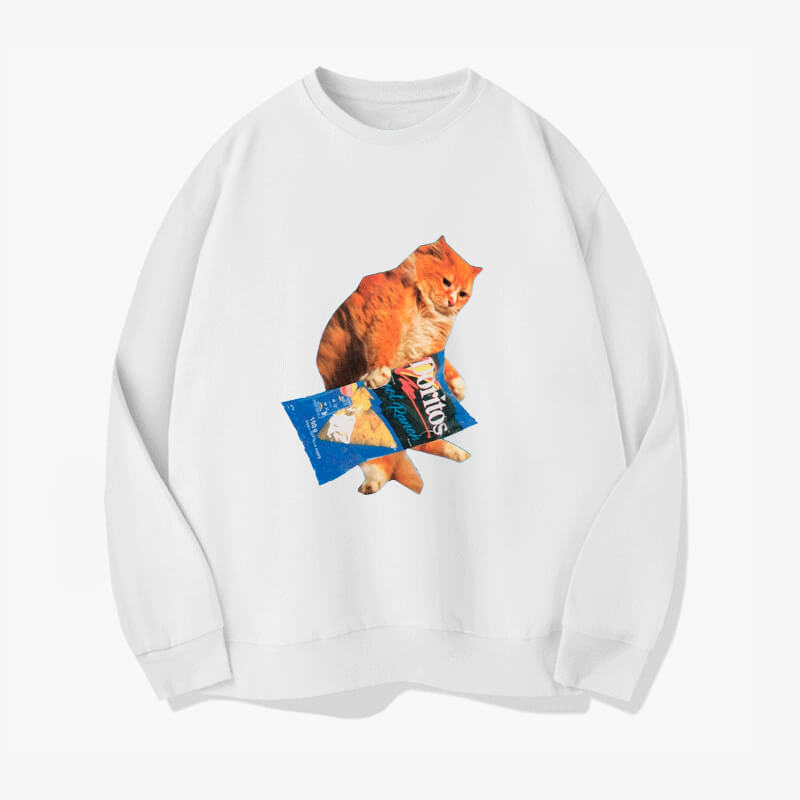 Ginger Cat and Doritos Sweatshirt Ginger Cat and Doritos Sweatshirt