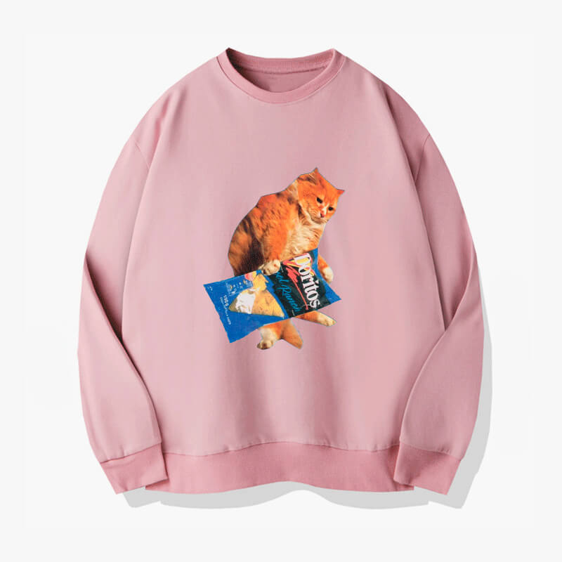 Ginger Cat and Doritos Sweatshirt Ginger Cat and Doritos Sweatshirt