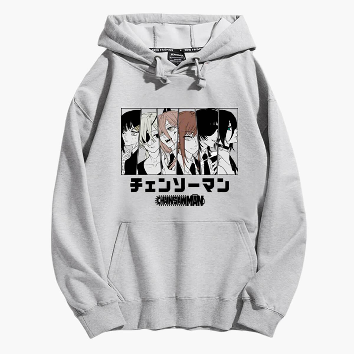 Girl Characters Chainsaw Man Hoodie - Aesthetic Clothes Shop Girl Characters Chainsaw Man Hoodie - Aesthetic Clothes Shop