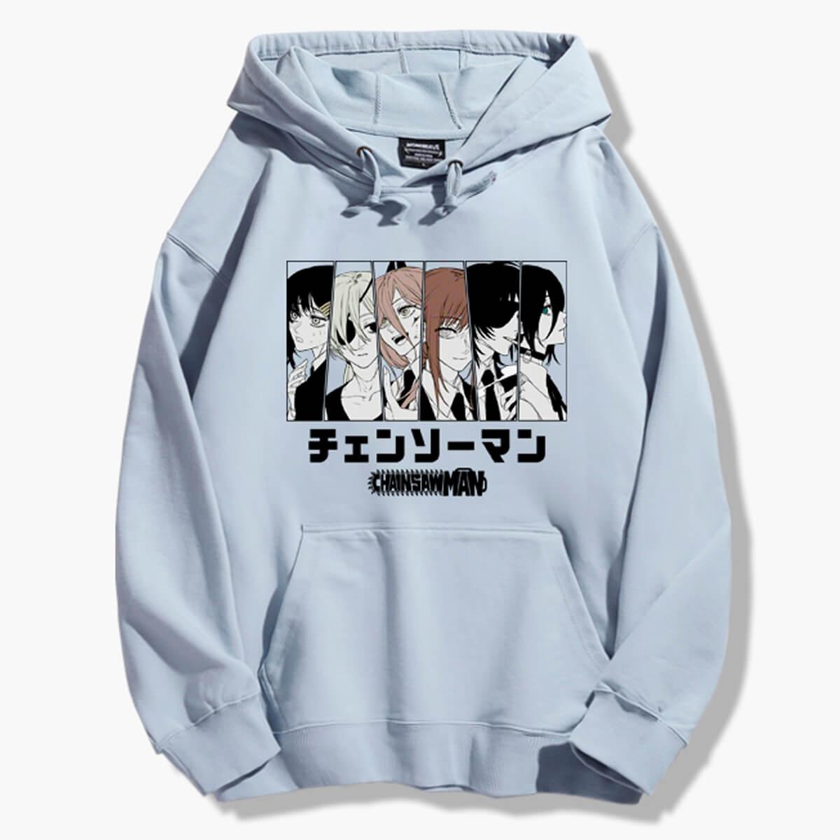 Girl Characters Chainsaw Man Hoodie - Aesthetic Clothes Shop Girl Characters Chainsaw Man Hoodie - Aesthetic Clothes Shop