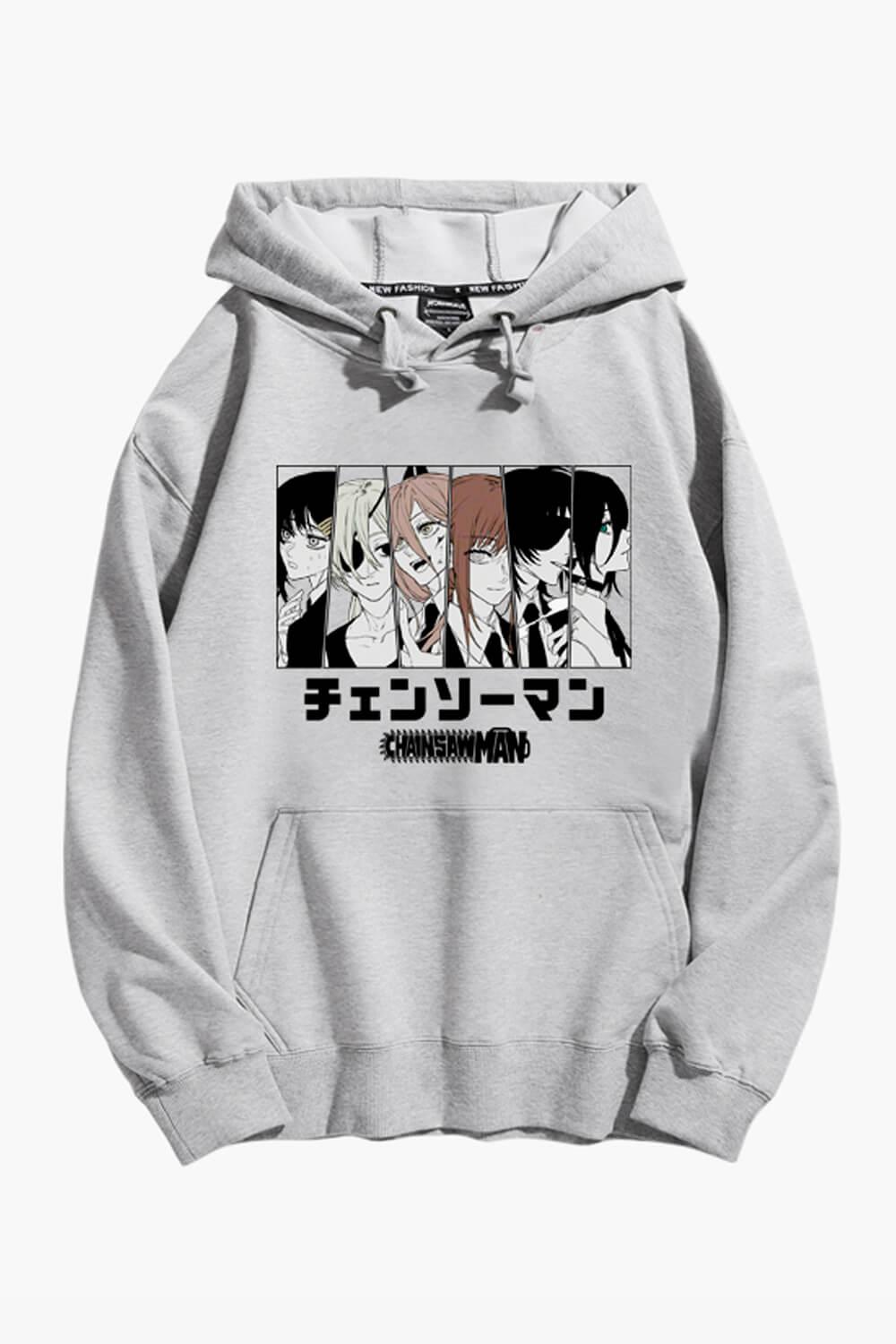 Girl Characters Chainsaw Man Hoodie - Aesthetic Clothes Shop Girl Characters Chainsaw Man Hoodie - Aesthetic Clothes Shop