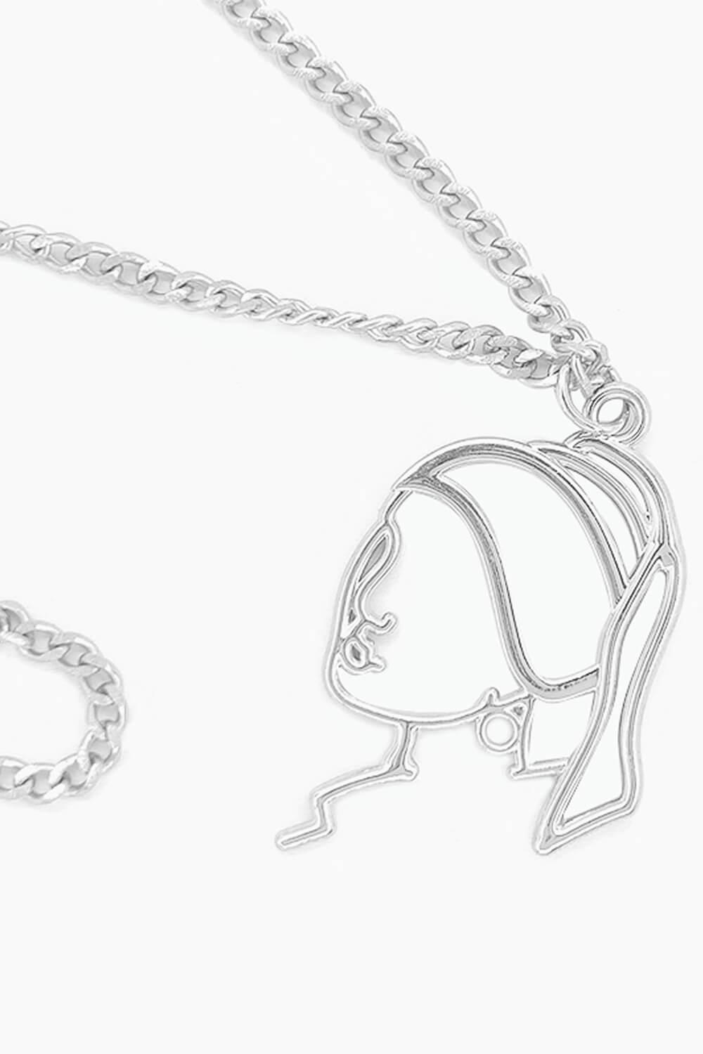 Girl with a Pearl Earring Artsy Necklace - Aesthetic Clothes Shop Girl with a Pearl Earring Artsy Necklace - Aesthetic Clothes Shop