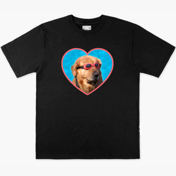 Golden Retriever Dog In Swimming Goggles T-Shirt Memecore