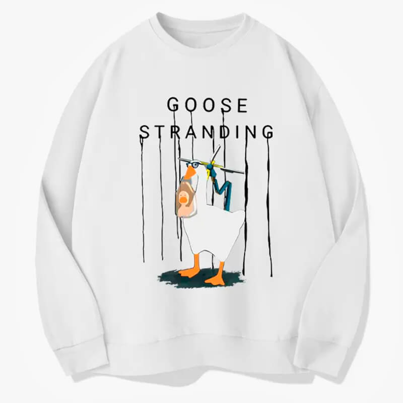 Goose Stranding Sweatshirt Gamer Aesthetic Goose Stranding Sweatshirt Gamer Aesthetic