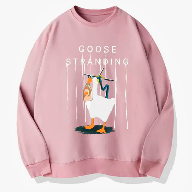 Goose Stranding Sweatshirt Gamer Aesthetic Goose Stranding Sweatshirt Gamer Aesthetic