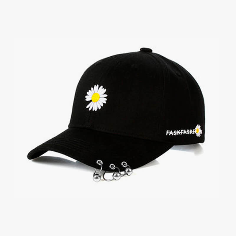 Grunge Daisy Aesthetic Baseball Cap Grunge Daisy Aesthetic Baseball Cap