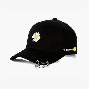 Grunge Daisy Aesthetic Baseball Cap Grunge Daisy Aesthetic Baseball Cap