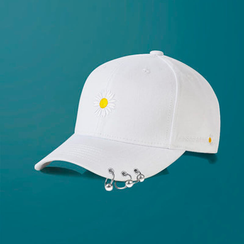 Grunge Daisy Aesthetic Baseball Cap Grunge Daisy Aesthetic Baseball Cap